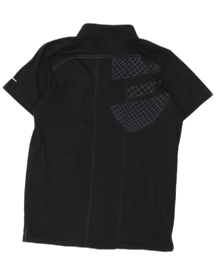 JACK & JONES Polo para hombre grande negro geométrico