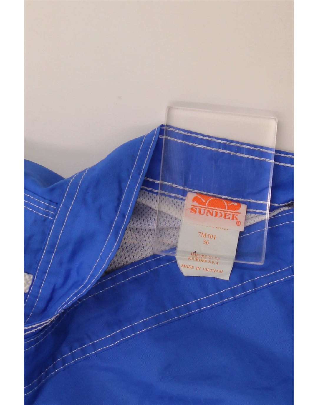 Sundek Bañador para hombre, talla grande, nailon azul