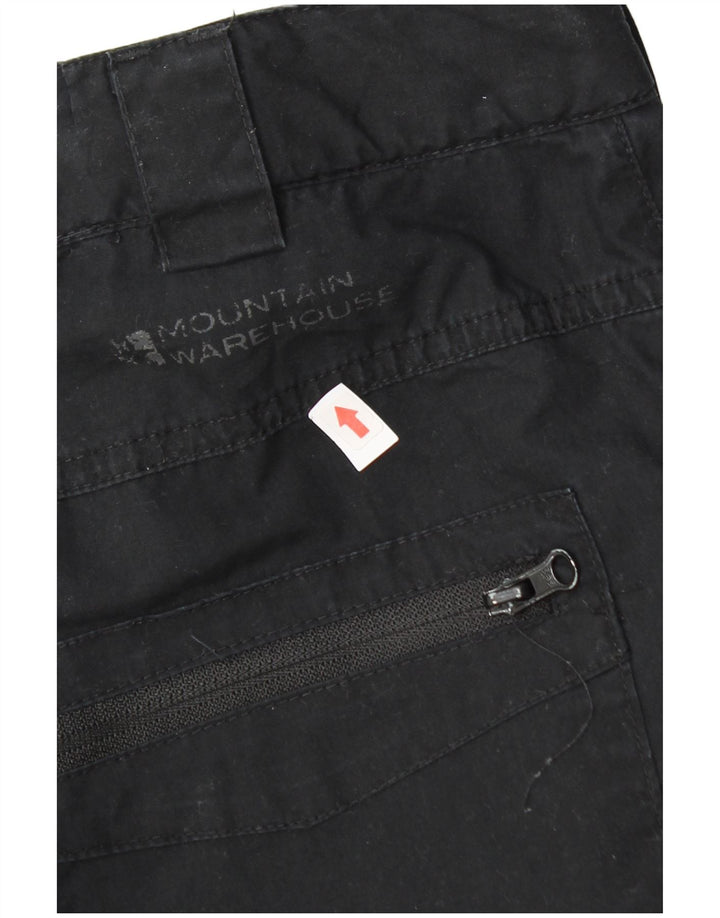 Pantalones cargo rectos para hombre de Mountain Warehouse W32 L31 Poliéster negro