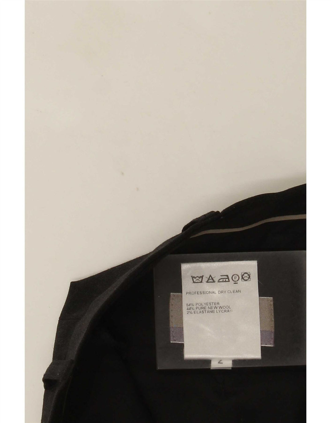 Marks & Spencer Pantalón de traje con pinzas a medida para hombre W36 L31 Poliéster gris