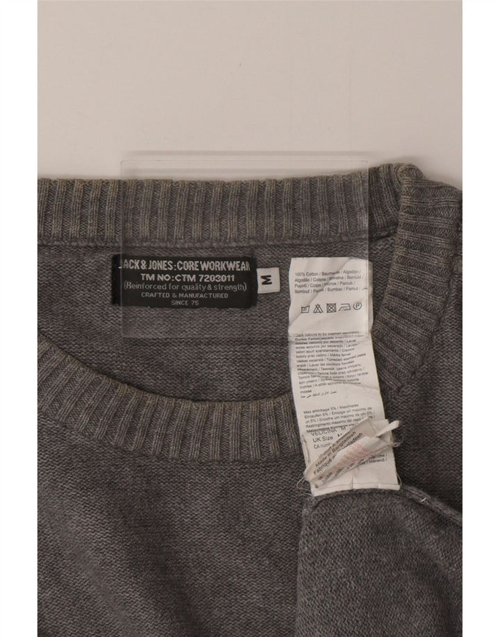 JACK & JONES Jersey De Cuello Redondo Para Hombre De Algodón Gris Medio