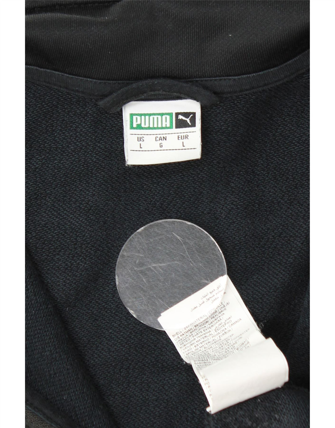 Puma Hombre Chándal Top Chaqueta Grande Negro Colorblock Poliéster