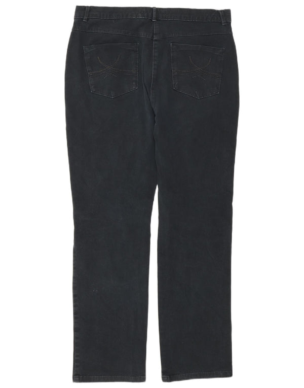 Marks & Spencer Vaqueros rectos para mujer UK 12 Medium W32 L29 Azul marino Algodón