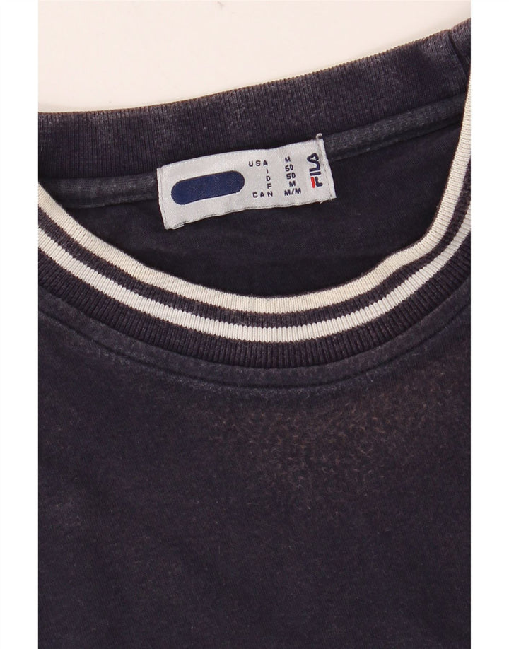 FILA Camiseta gráfica para hombre Top IT 50 Medium Azul marino Algodón