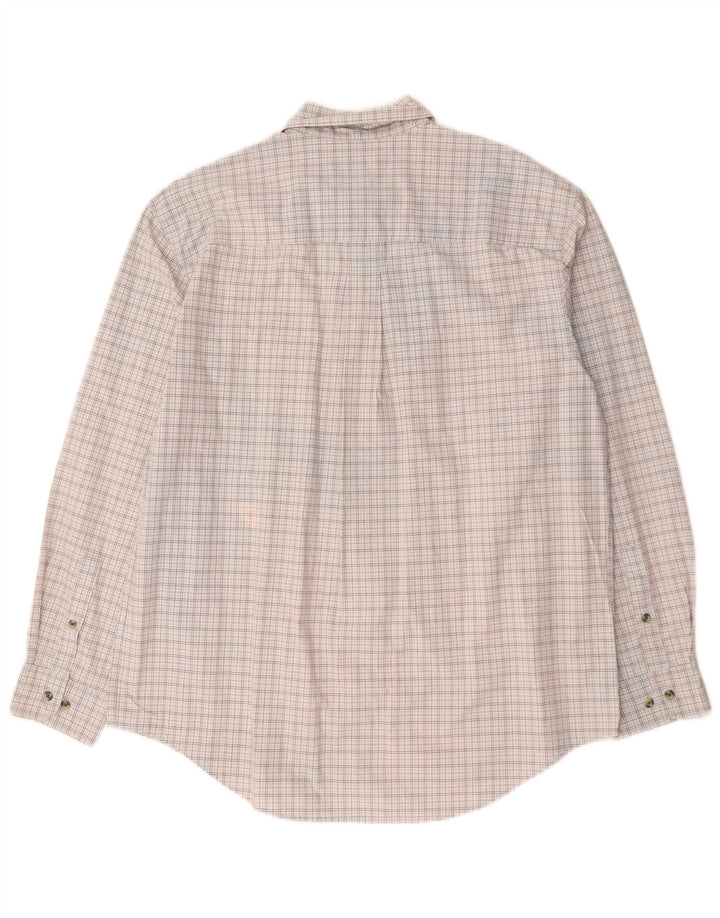 TIMBERLAND Camisa Hombre Grande Gris Cuadros Algodón