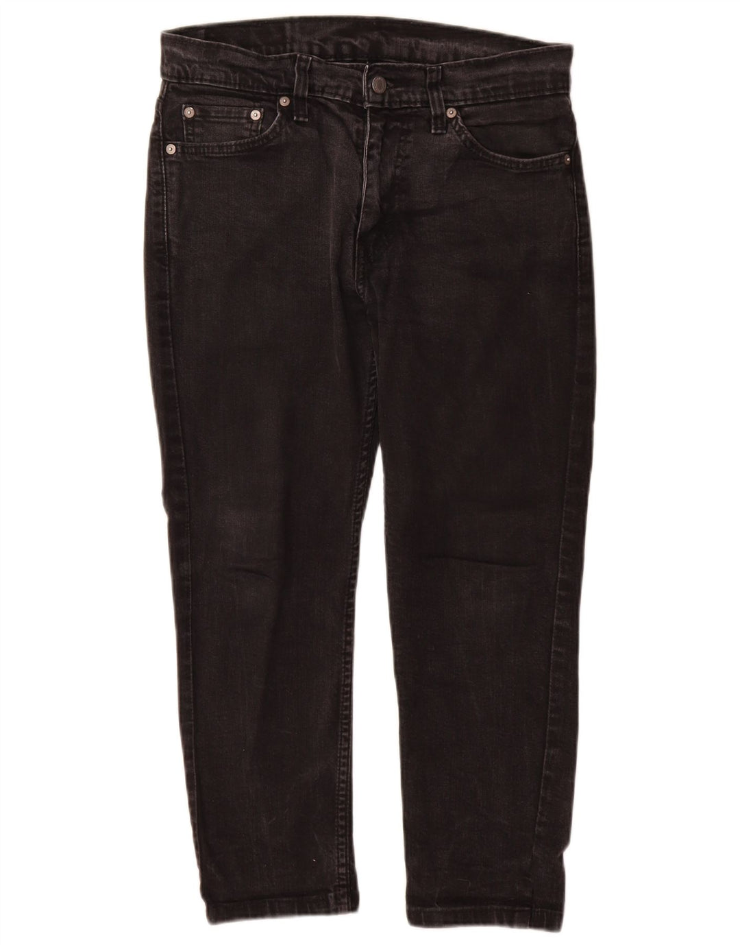 Levi's Hombre 511 Slim Jeans W30 L24 Algodón Negro