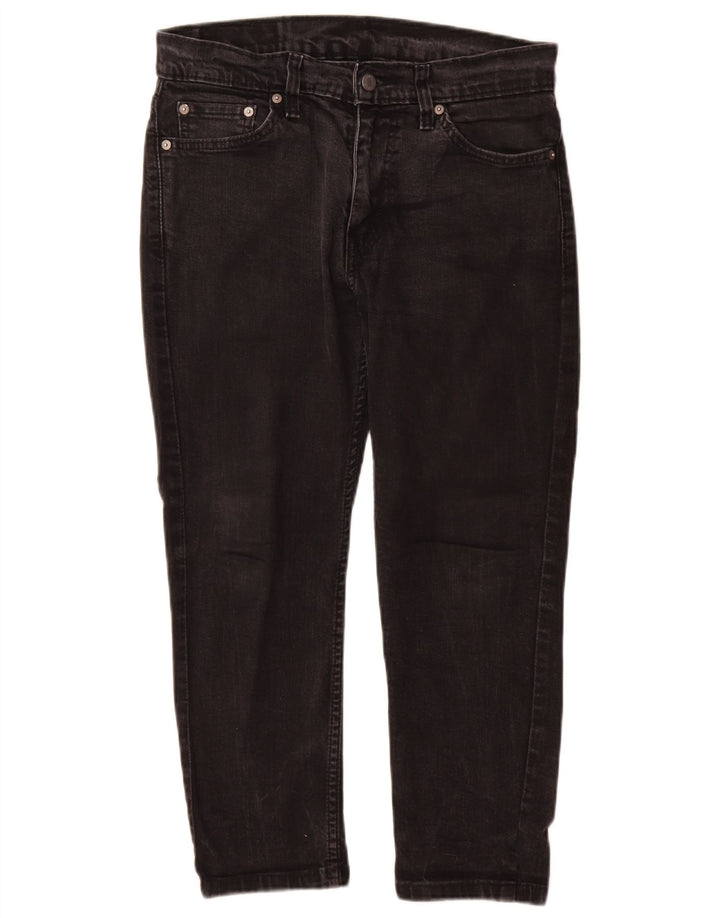 Levi's Hombre 511 Slim Jeans W30 L24 Algodón Negro