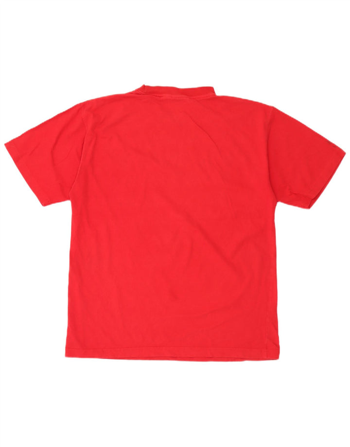 Reebok - Camiseta para hombre, talla grande, color rojo, algodón