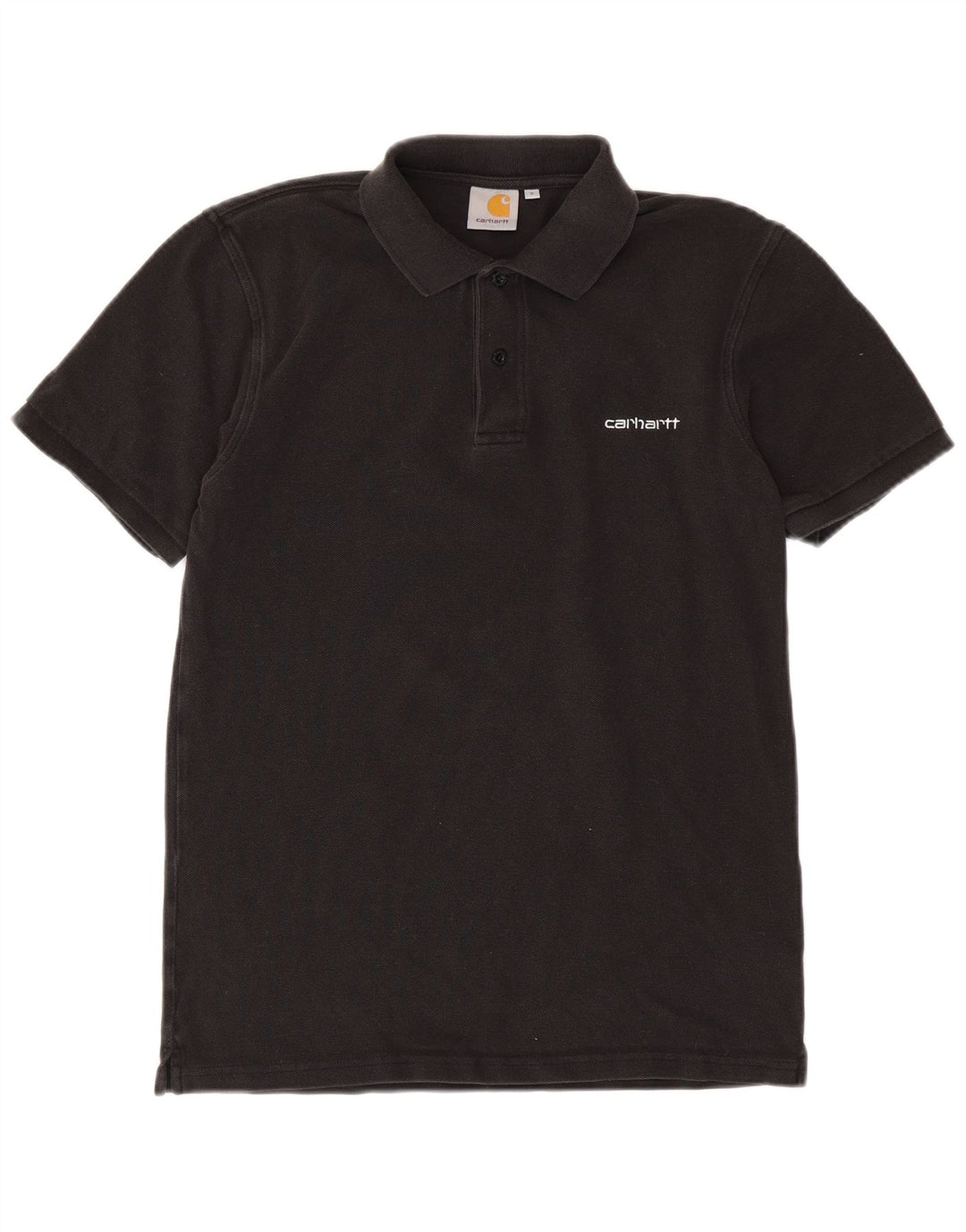 Carhartt Polo Hombre Pequeño Algodón Negro