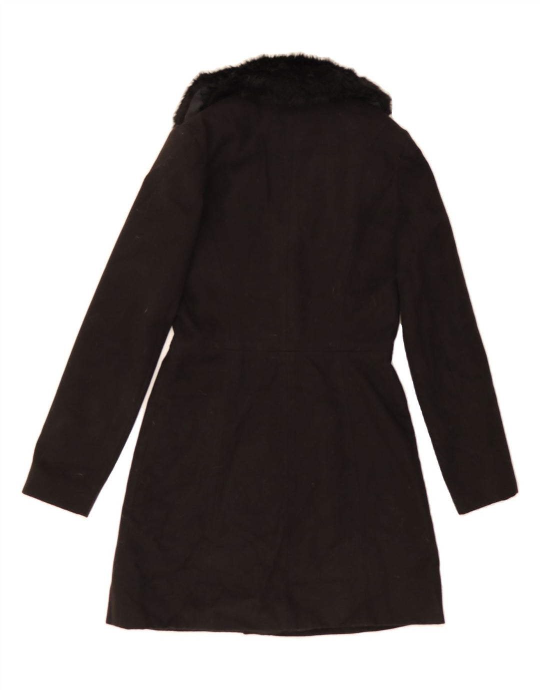 OASIS Womens Overcoat UK 6 XS Black Polyester Vintage Oasis and Second-Hand Oasis from Messina Hembry 