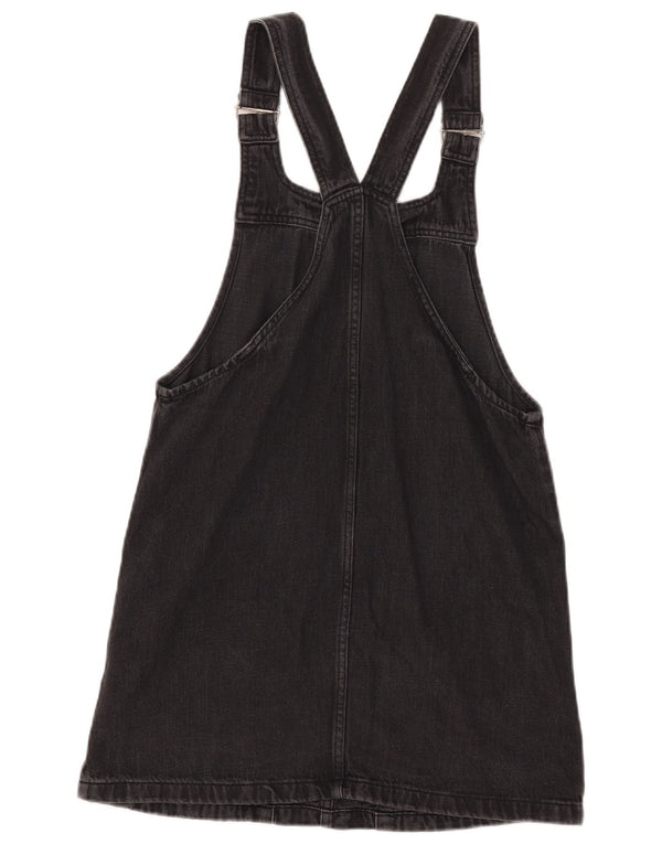 Topshop Vestido Peto Sin Mangas para Mujer UK 10 Small Algodón Negro