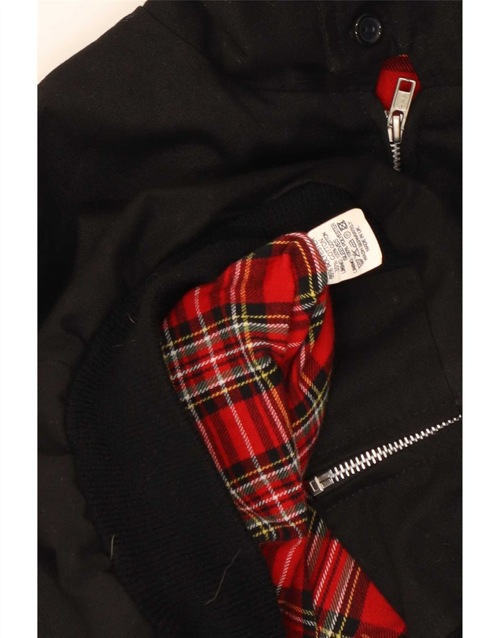Chaqueta bomber vintage para hombre Reino Unido 42 XL Poliéster negro