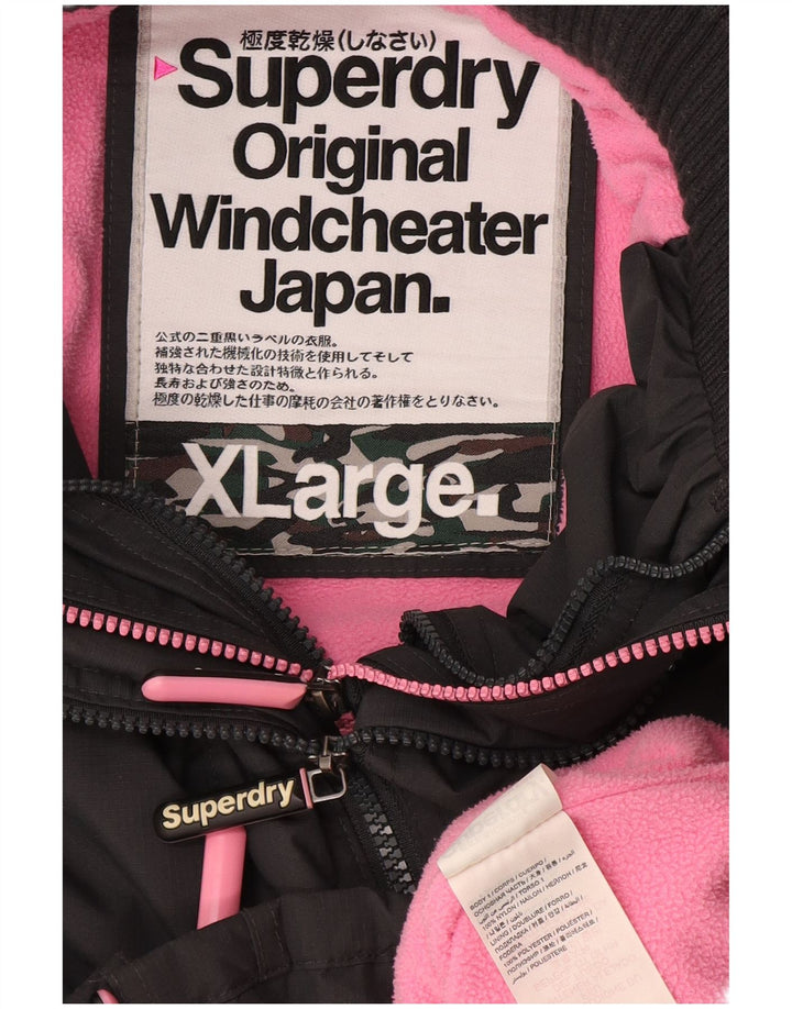 SUPERDRY Chaqueta Cortavientos The Windcheater Graphic para Mujer UK 40 XL Gris