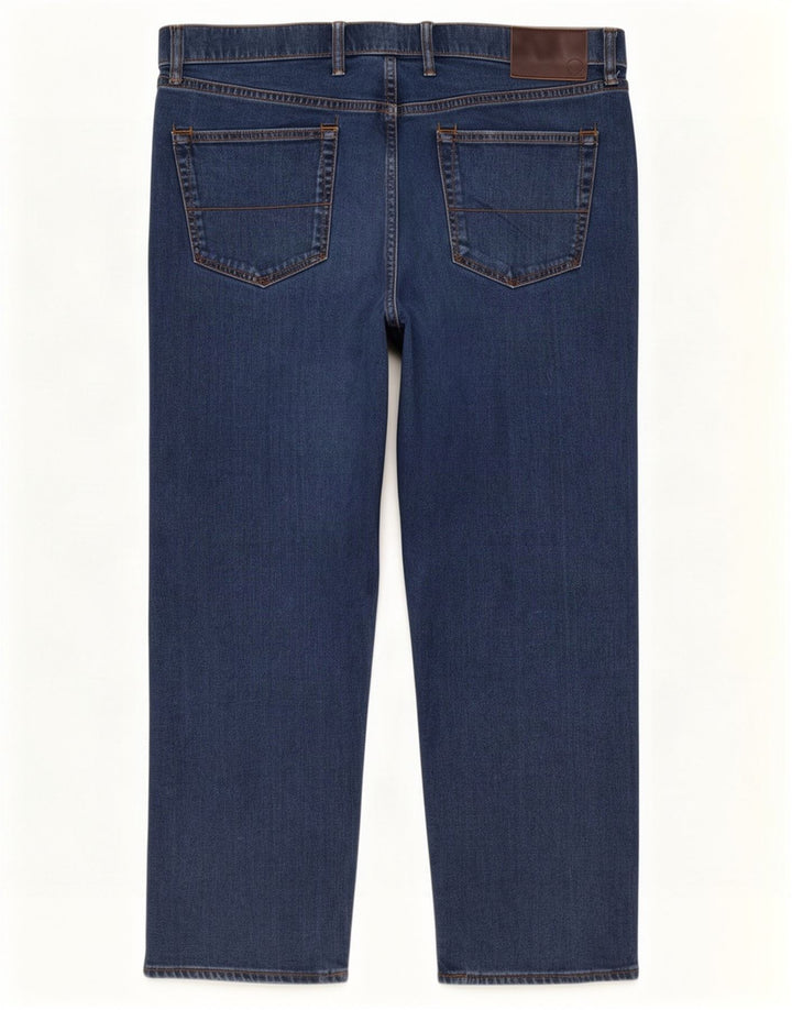 Marks & Spencer Vaqueros rectos regulares para hombre W42 L27 Algodón azul