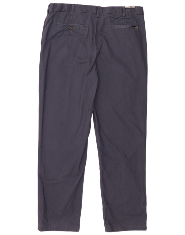 Marks & Spencer Pantalones chinos regulares para hombre W40 L32 Algodón azul