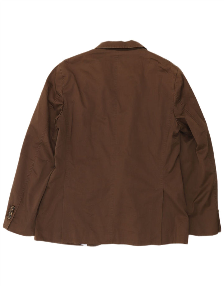Massimo Dutti Chaqueta Blazer De 2 Botones Hombre EU 54 XL Marrón Algodón