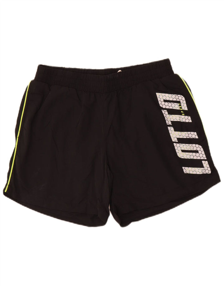 Lotto Shorts Deportivos Gráficos Para Hombre Nylon Negro Mediano