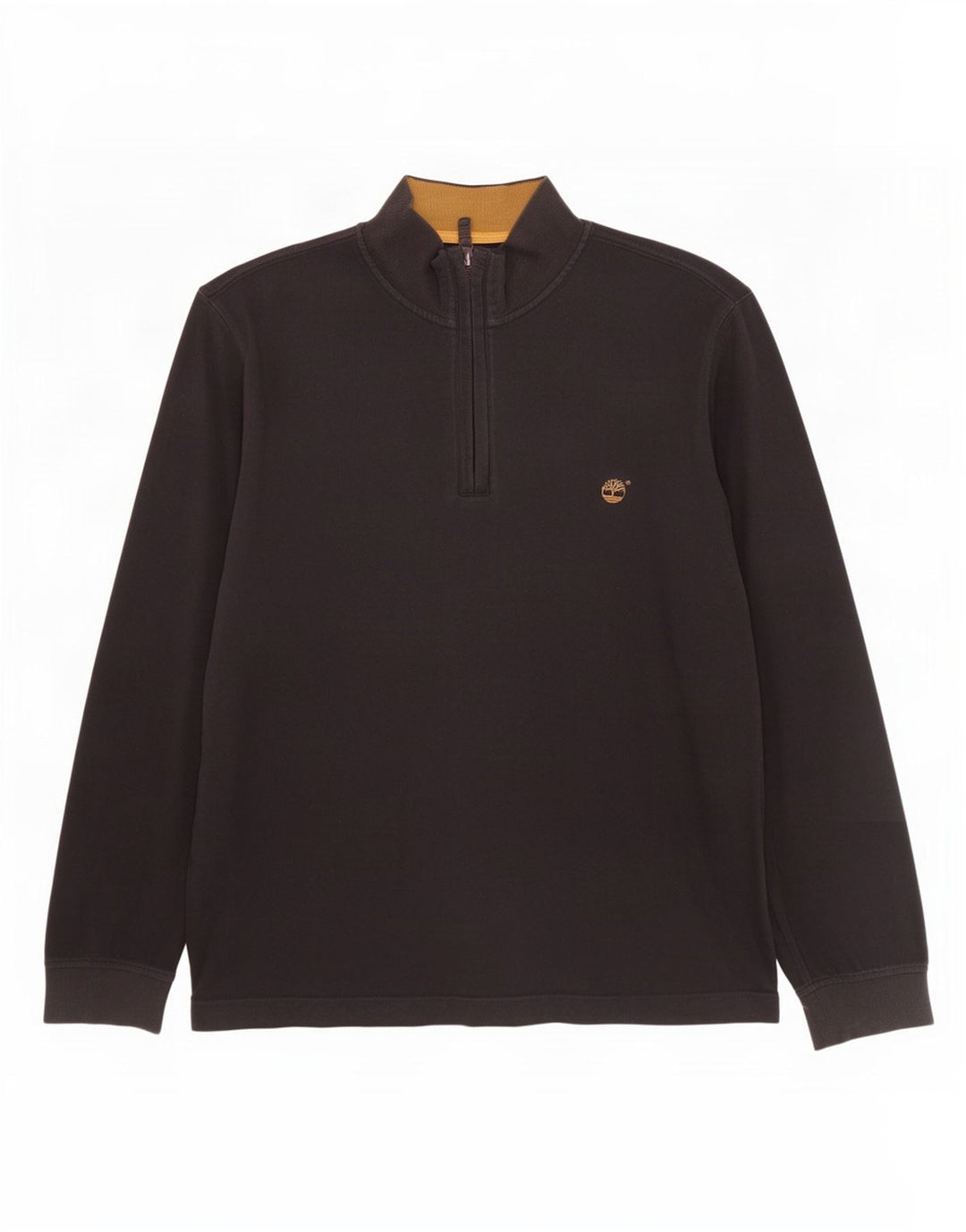 Timberland Hombre Earthkeepers Zip Neck Sudadera Jumper 2XL Marrón