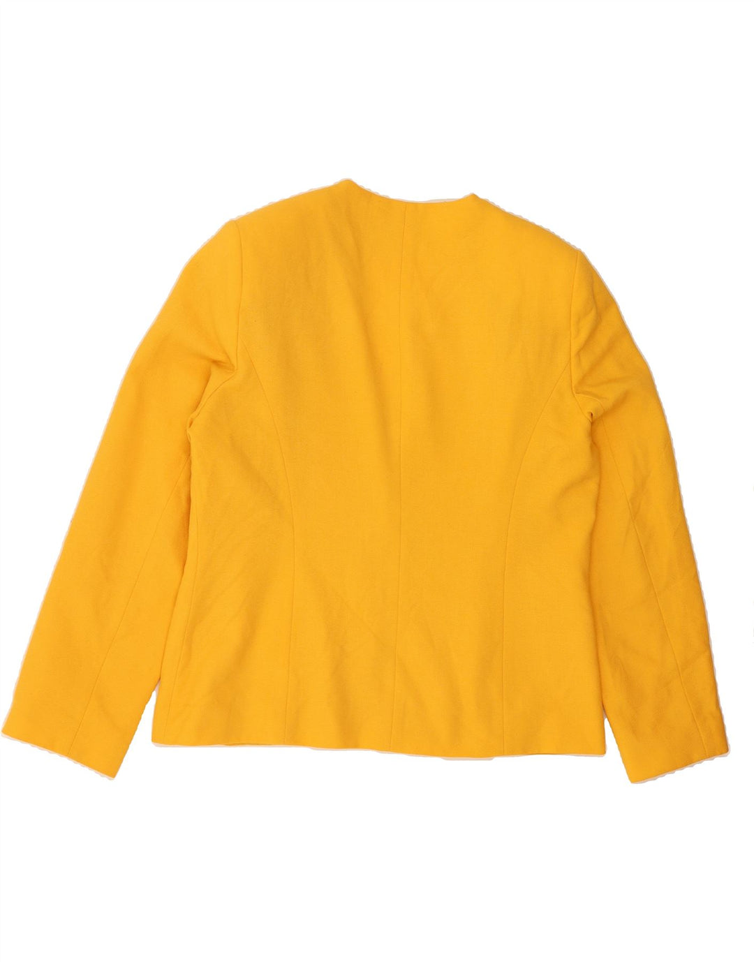 MANDY MARSH Womens 2 Button Blazer Jacket UK 16 Large Yellow Wool Vintage Mandy Marsh and Second-Hand Mandy Marsh from Messina Hembry 