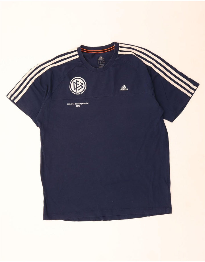 Adidas Hombre Climalite Graphic Camiseta Top XL Azul Marino Poliéster