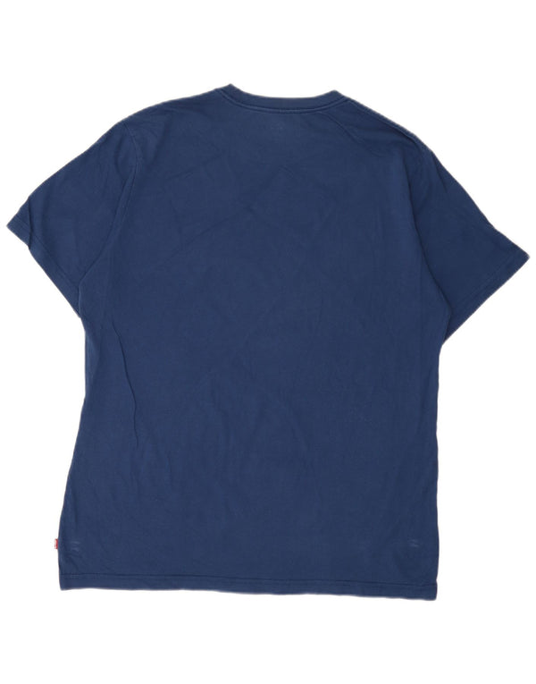 Levi's Camiseta con gráfico relajado para hombre Azul marino mediano