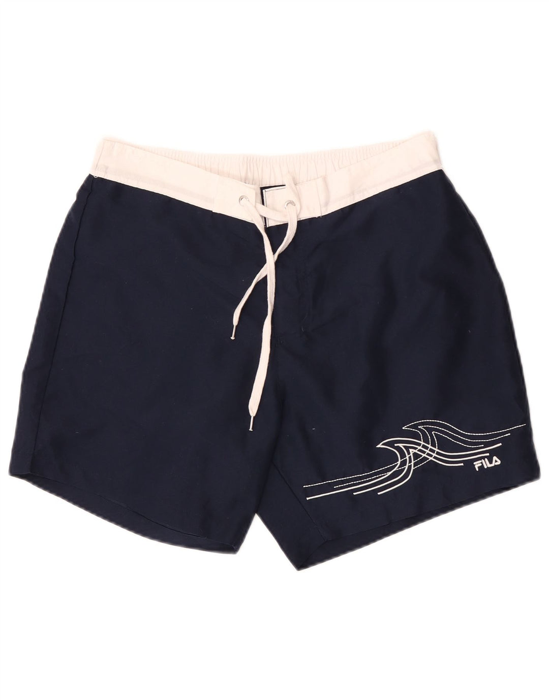 Fila Bañador con gráfico para hombre, talla grande, poliéster azul marino