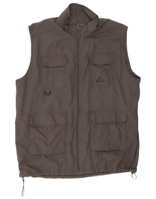 McKinley Chaleco utilitario para hombre UK 44 2XL Poliamida gris
