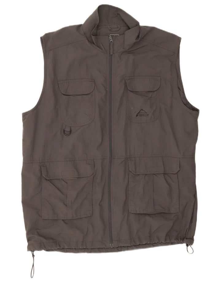 McKinley Chaleco utilitario para hombre UK 44 2XL Poliamida gris