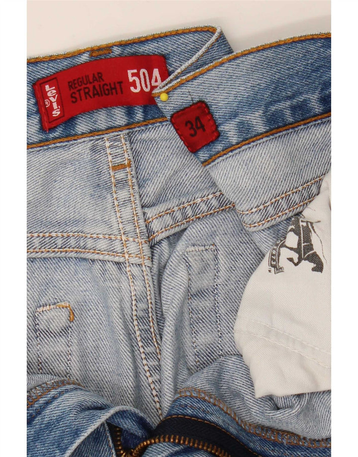 Levi's Hombre 504 Vaqueros Rectos Regulares W34 L33 Azul