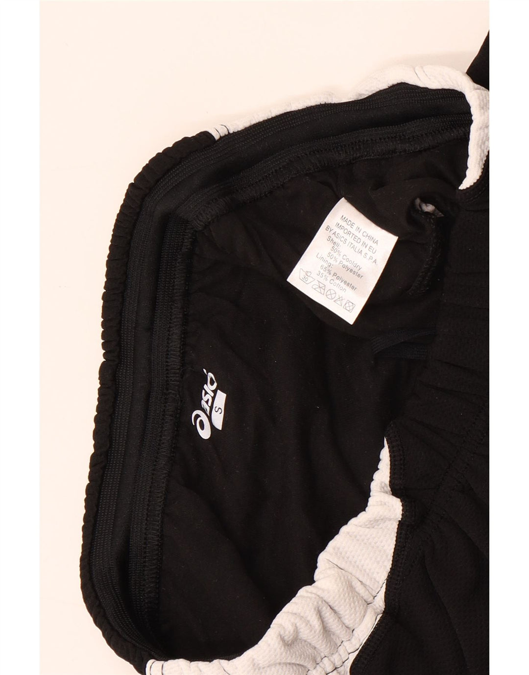 Pantalones cortos deportivos Asics para mujer UK 8 Small Black Colourblock