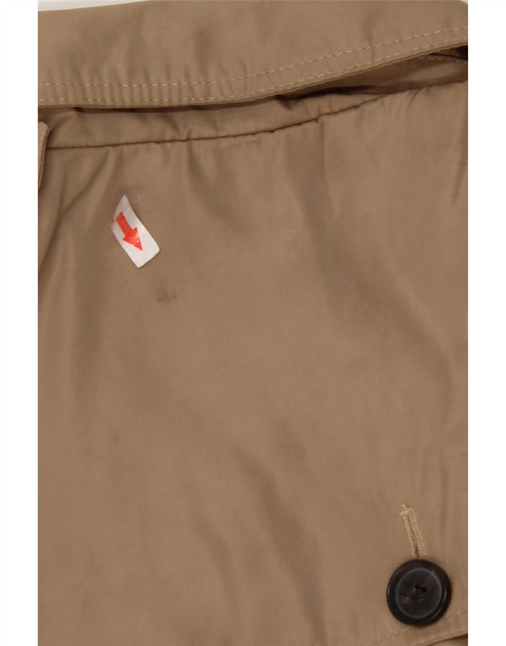Zara Mujer Gabardina UK 44 Poliéster Beige Medio