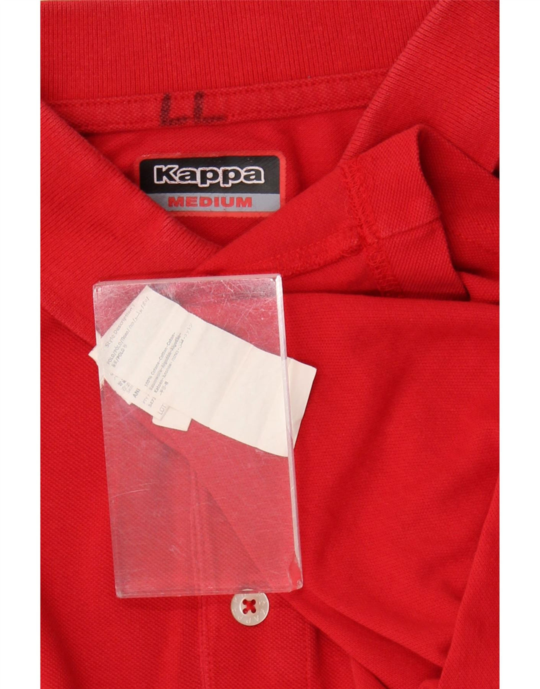Polo Kappa Hombre Algodón Rojo Medio