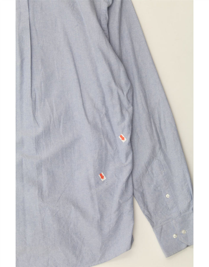 DACK'S Mens Regular Fit Shirt 2XL Blue Cotton Vintage Dack's and Second-Hand Dack's from Messina Hembry 