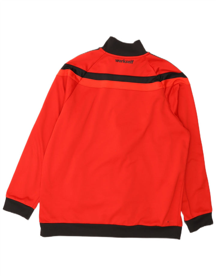 Adidas Hombre Chándal Top Jacket XL Rojo Colorblock Poliéster