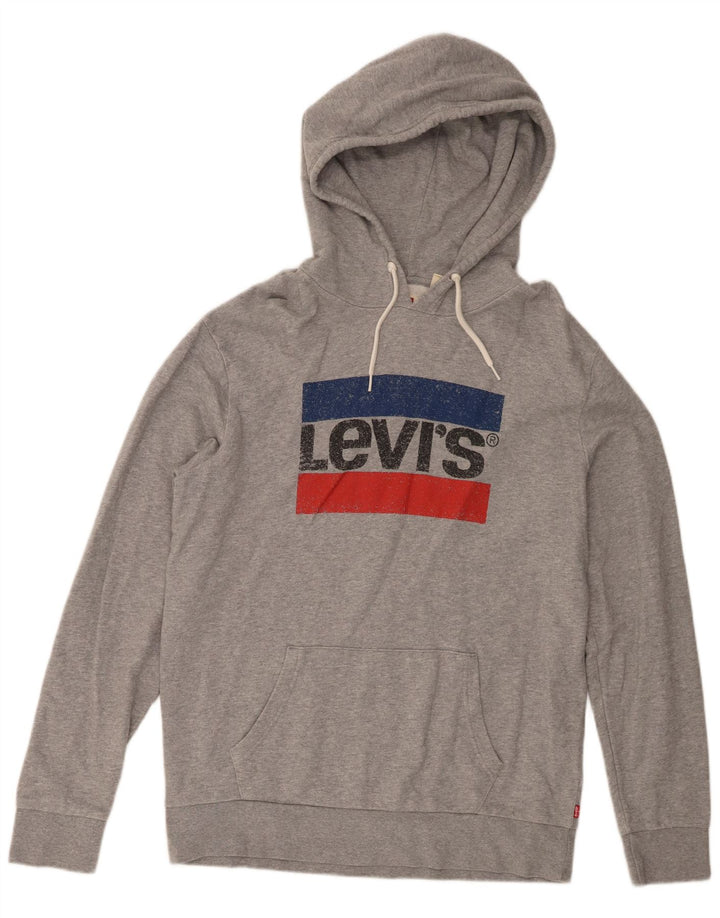 Levi's Jersey con capucha y estampado estándar de algodón gris medio para hombre