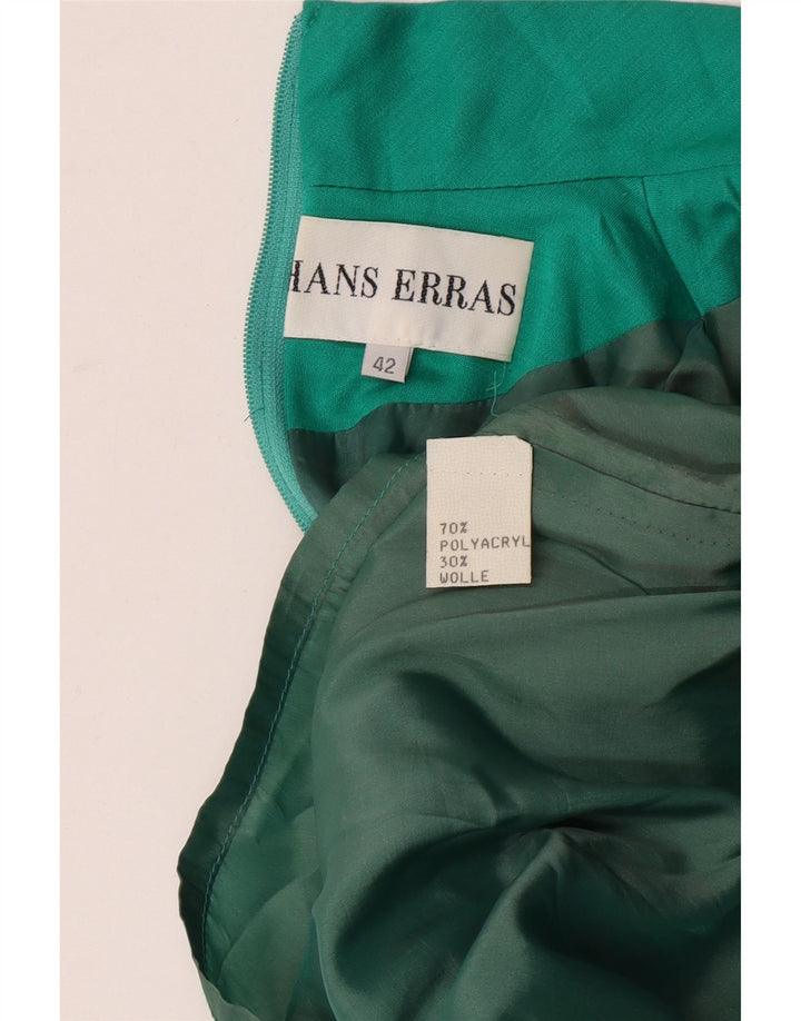 Vestido recto vintage de manga larga para mujer IT 42 Poliacrílico turquesa medio