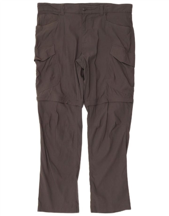 EDDIE BAUER Pantalón cargo recto para hombre W36 L32 Nylon gris