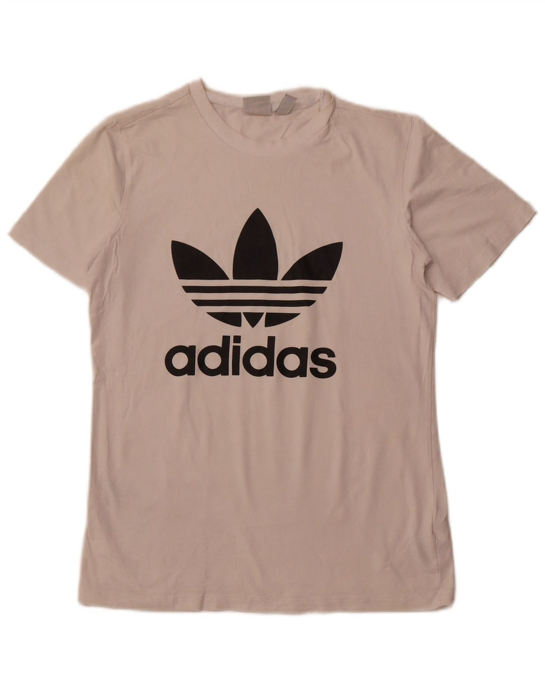 ADIDAS Camiseta gráfica para mujer Top UK 10 Small White Cotton