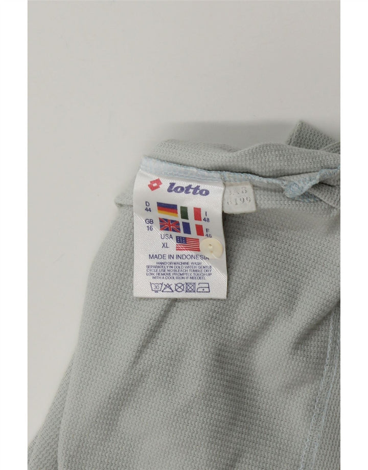 Lotto Camiseta para mujer Top UK 46 Large Azul Algodón