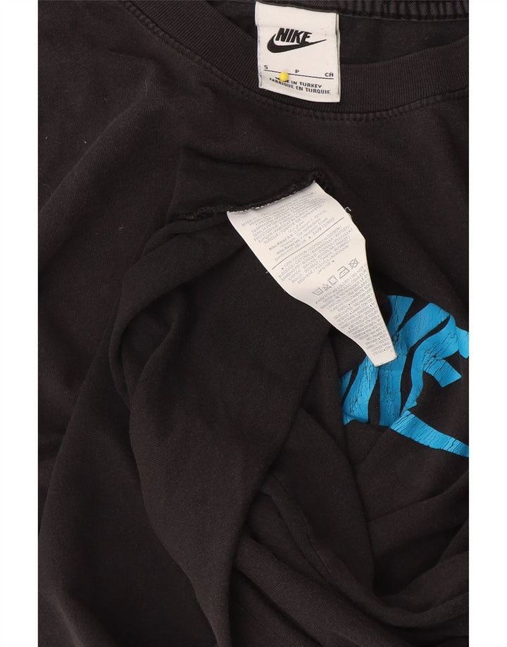 Nike - Camiseta gráfica para hombre, talla pequeña, algodón negro