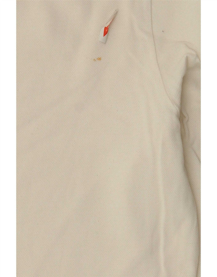 Lacoste Polo De Manga Larga Para Mujer Talla 44 Grande Blanco