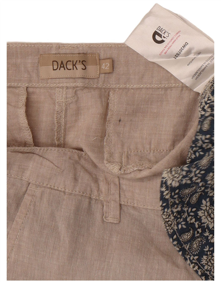 Dack's Pantalones cortos chinos para hombre US 42 Large W32 Beige Linen