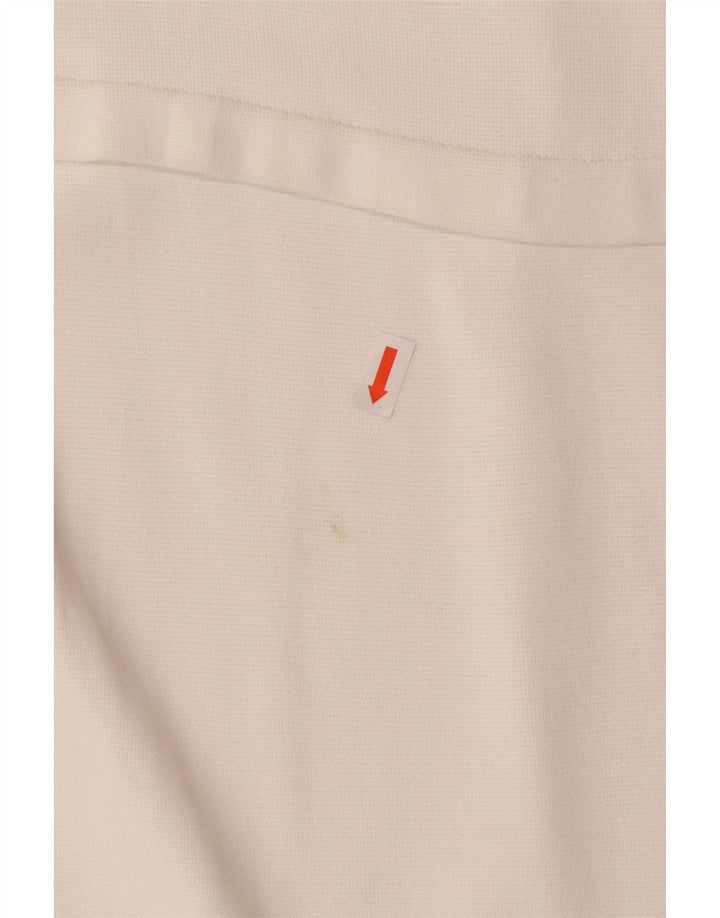 Blumarine Vestido con hombros descubiertos para mujer UK 10 Small White Viscosa