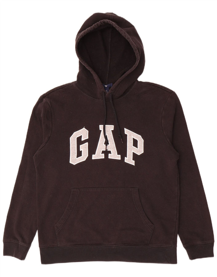 Gap Hombre Sudadera Con Capucha Gráfica Jersey Pequeño De Algodón Negro