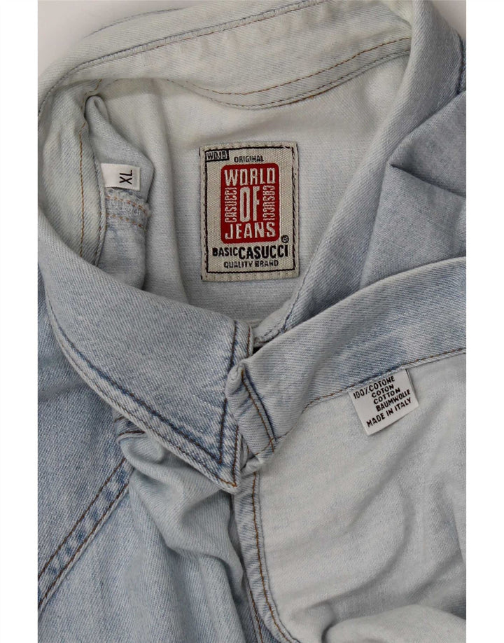 Casucci Camisa Vaquera Hombre XL Algodón Azul