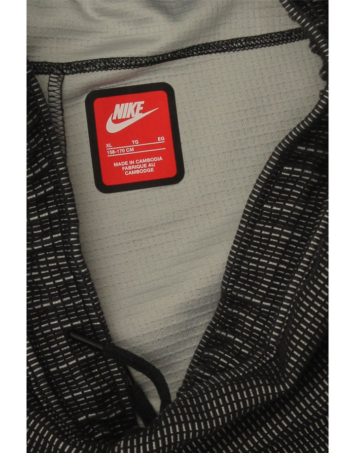 Nike Pantalones de chándal para niño Joggers 13-14 años XL Negro Cuadros Poliéster