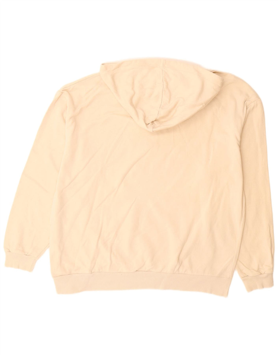 ASOS Hombre Jersey con capucha y estampado gráfico de algodón beige grande