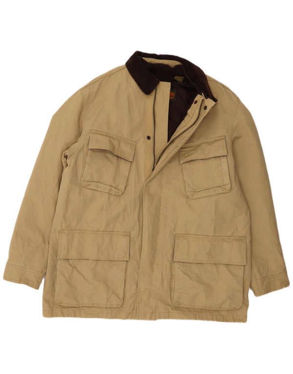 Timberland Chaqueta cortavientos para hombre UK 42 XL Beige Nylon
