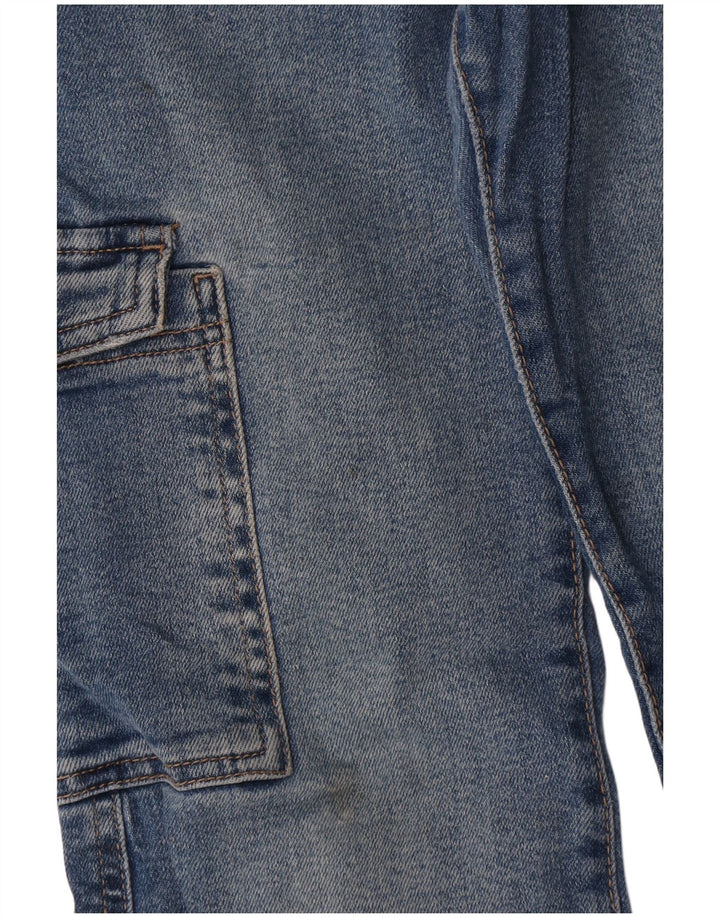 Zara Vaqueros Cargo Bootcut para Niñas 9-10 Años W26 L25 Azul