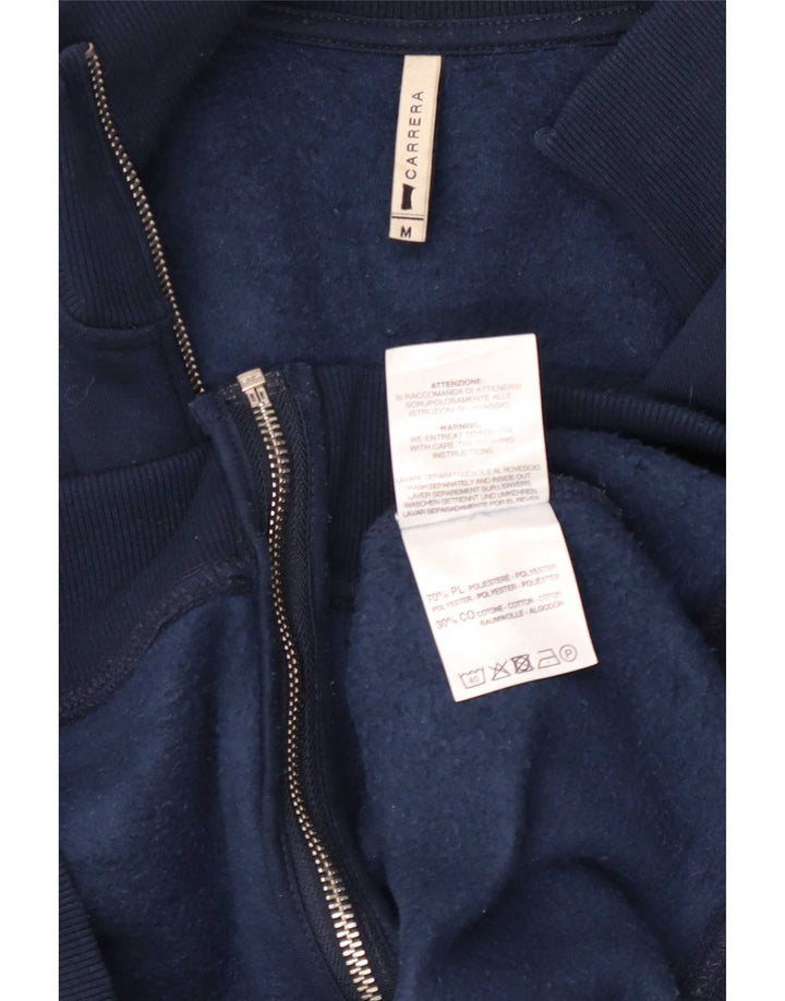 Carrera Chaqueta de chándal para mujer UK 14 Mediana Azul marino Poliéster